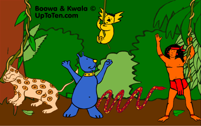 quels animaux dans la jungle