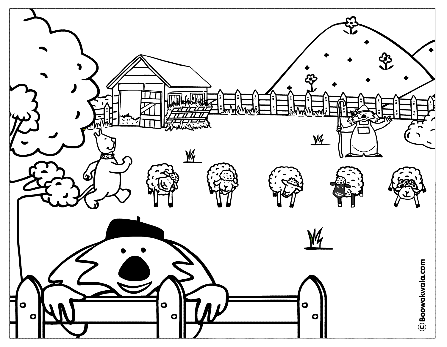 Sheep Coloring Page